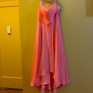 Beautiful pink gown with embroidered top!!!
